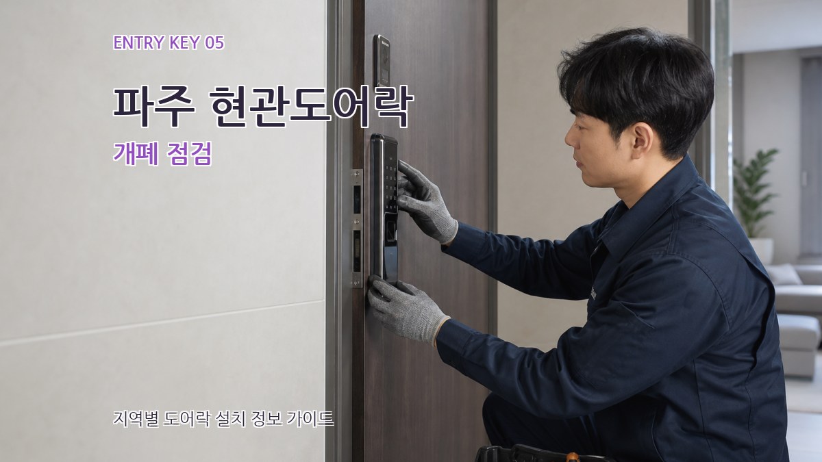 파주 현관도어락 개폐 점검