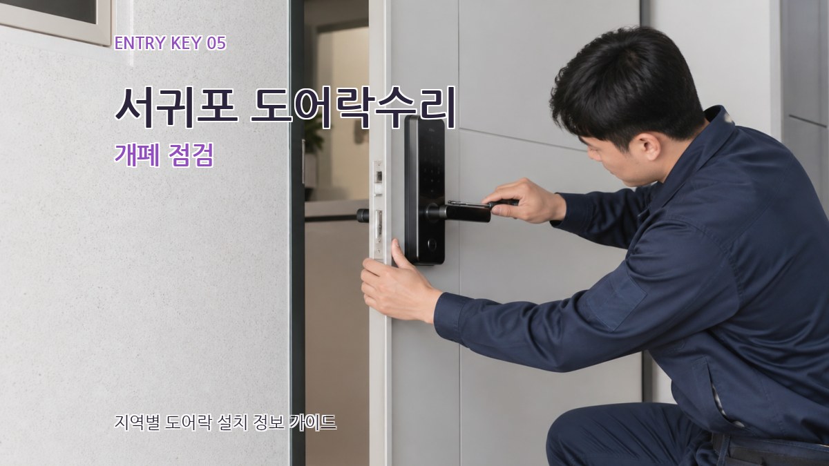 서귀포 도어락수리 개폐 점검