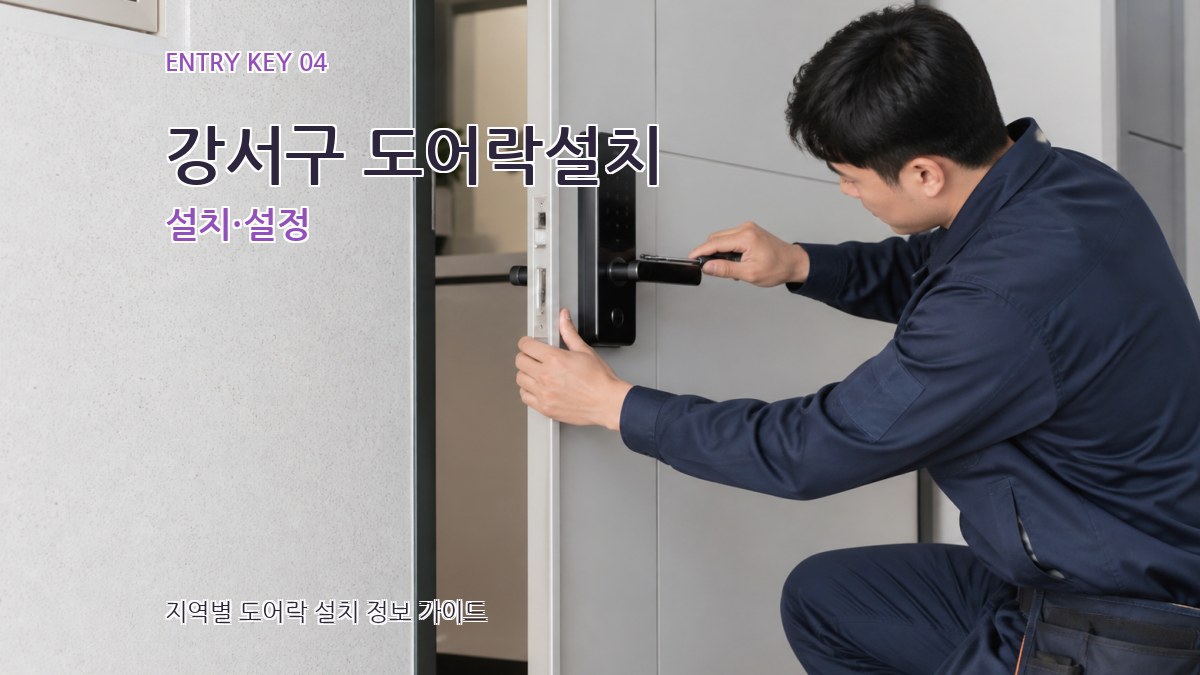 강서구 도어락설치 설치·설정