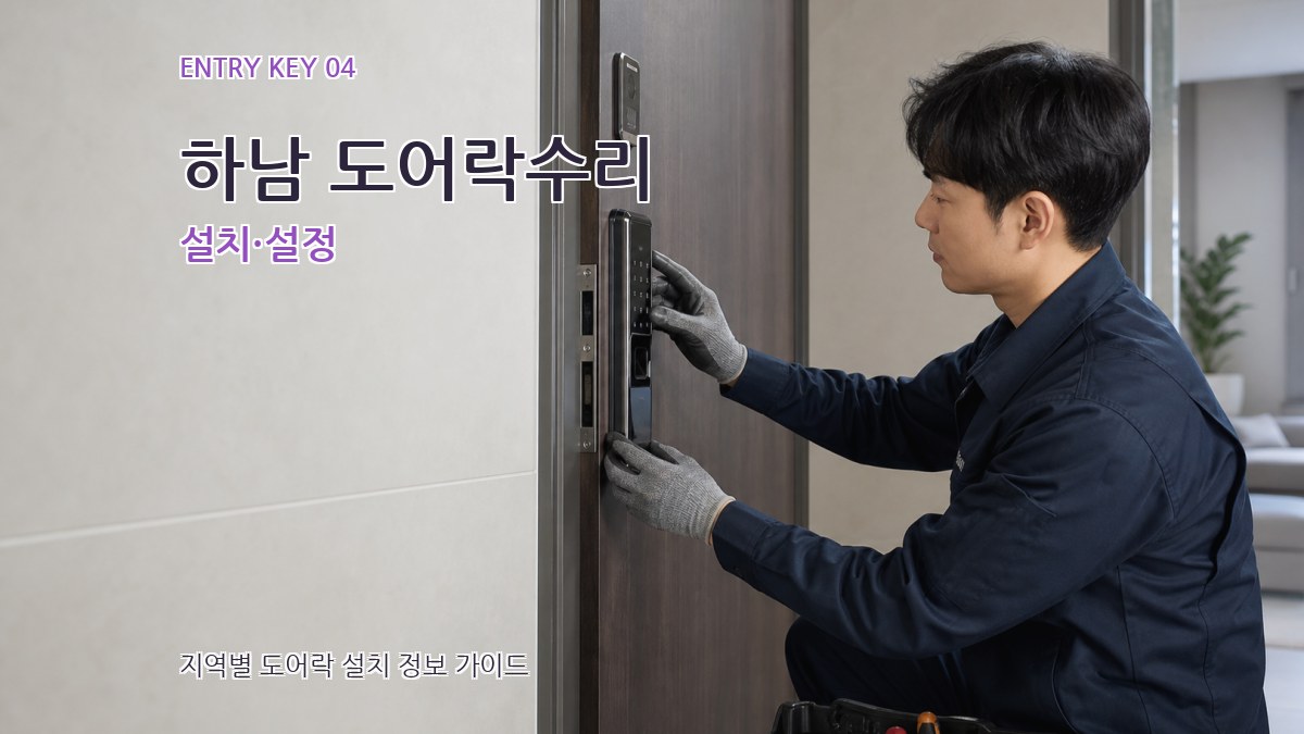 하남 도어락수리 설치·설정