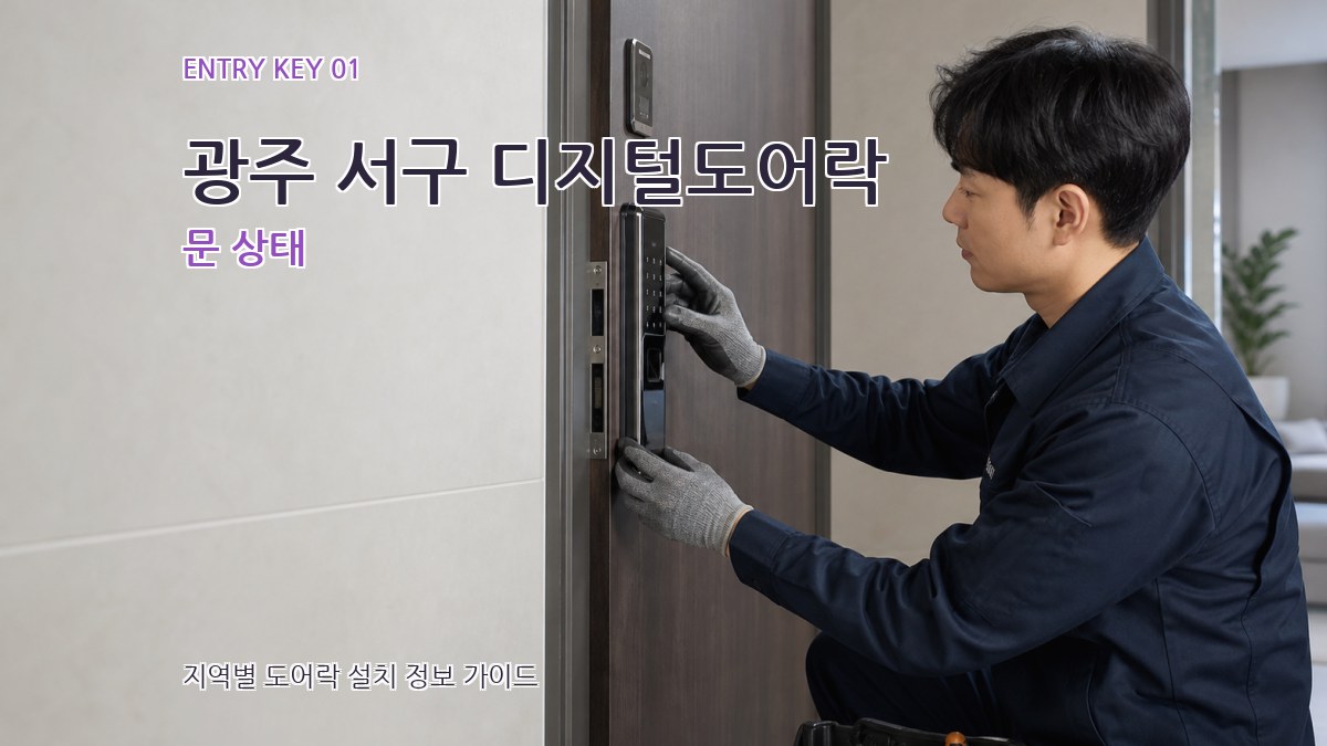 광주 서구 디지털도어락