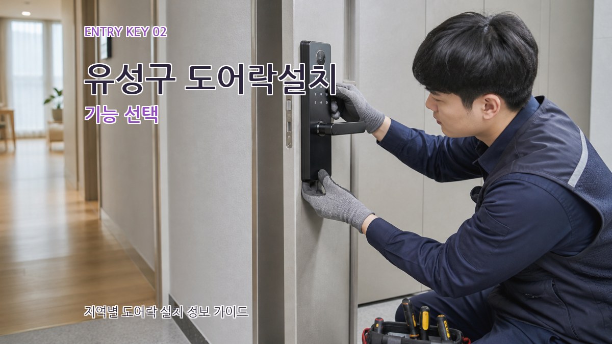 유성구 도어락설치 기능 선택