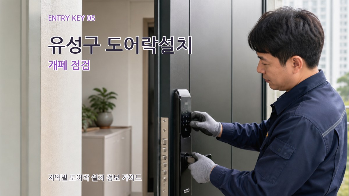 유성구 도어락설치 개폐 점검