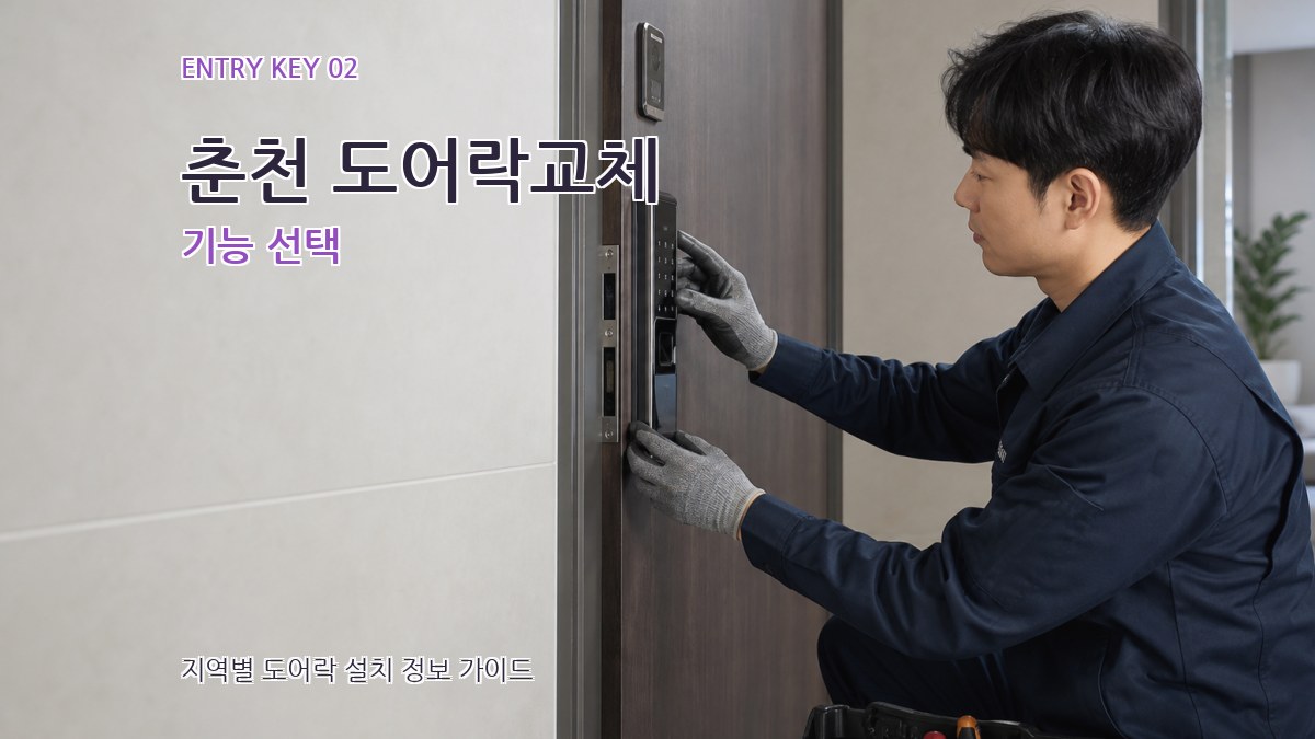 춘천 도어락교체 기능 선택