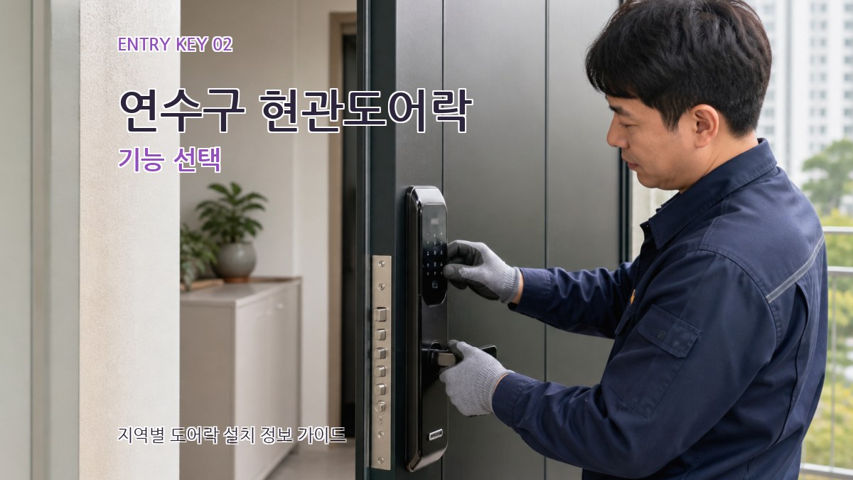 연수구 현관도어락 기능 선택