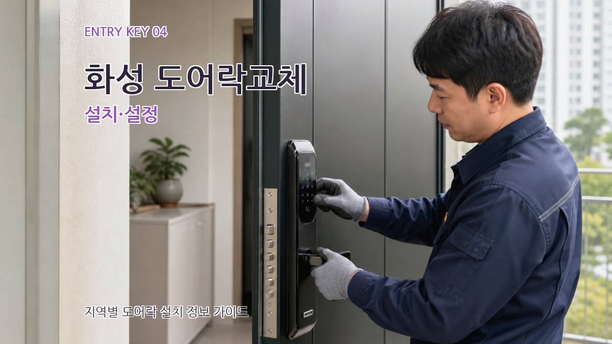 화성 도어락교체 설치·설정