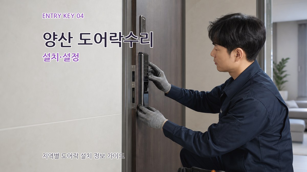 양산 도어락수리 설치·설정
