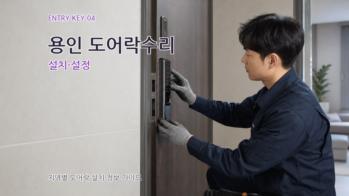 용인 도어락수리 설치·설정