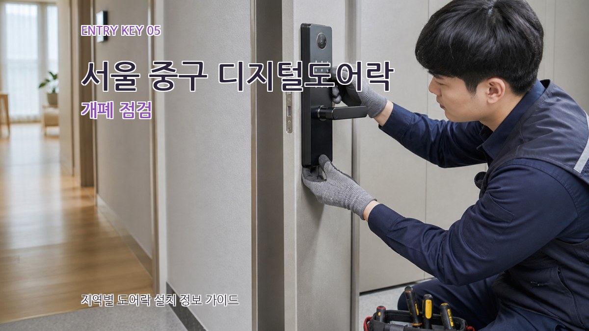 서울 중구 디지털도어락 개폐 점검