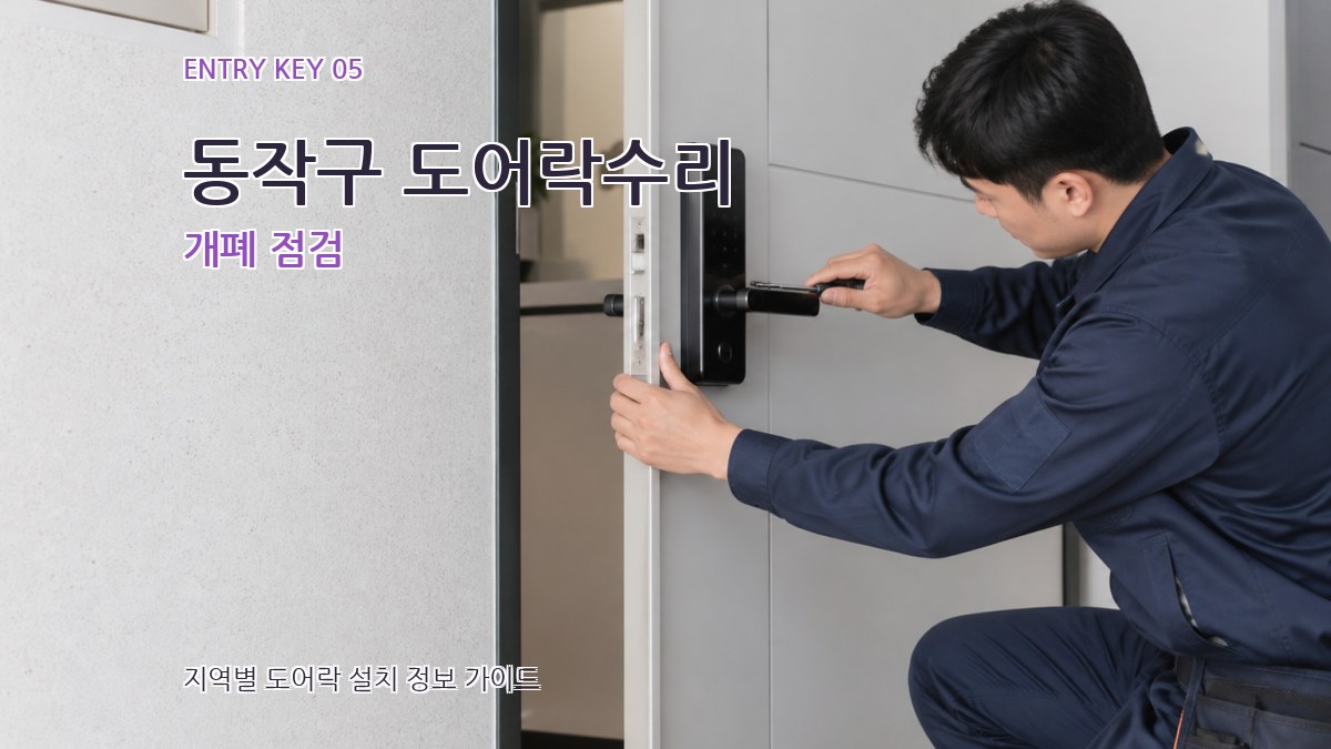 동작구 도어락수리 개폐 점검
