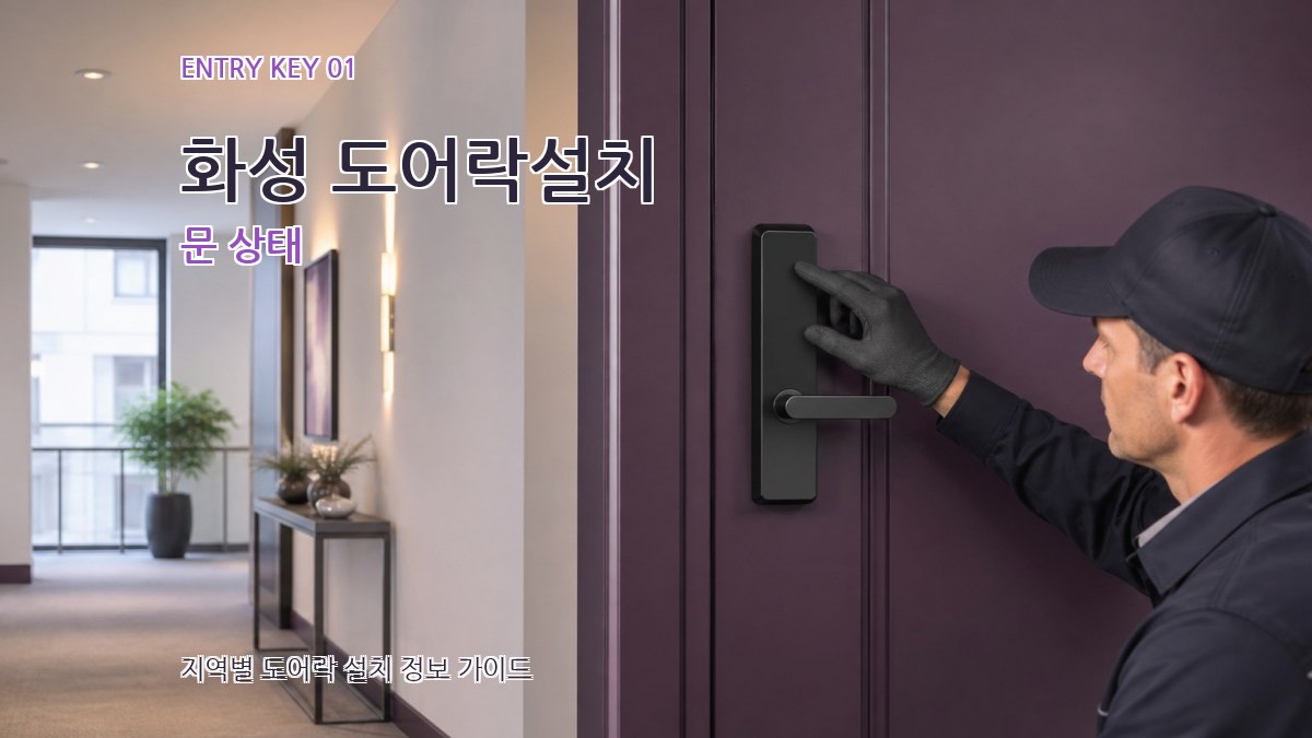 화성 도어락설치