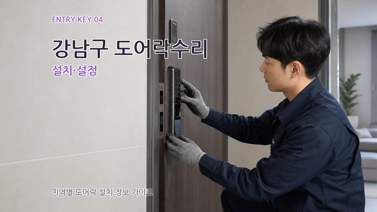 강남구 도어락수리 설치·설정