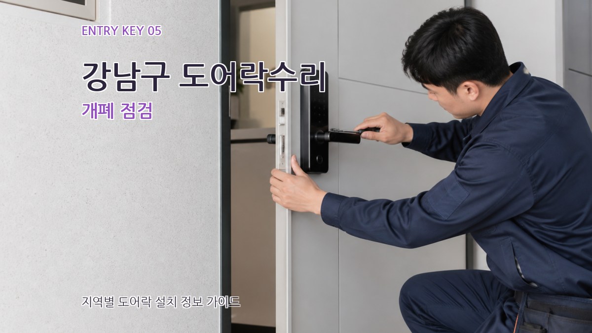 강남구 도어락수리 개폐 점검