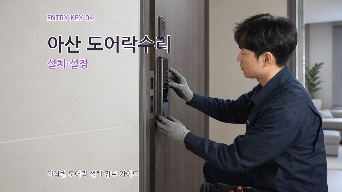 아산 도어락수리 설치·설정