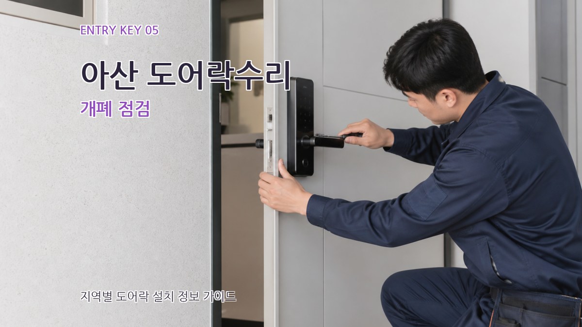 아산 도어락수리 개폐 점검