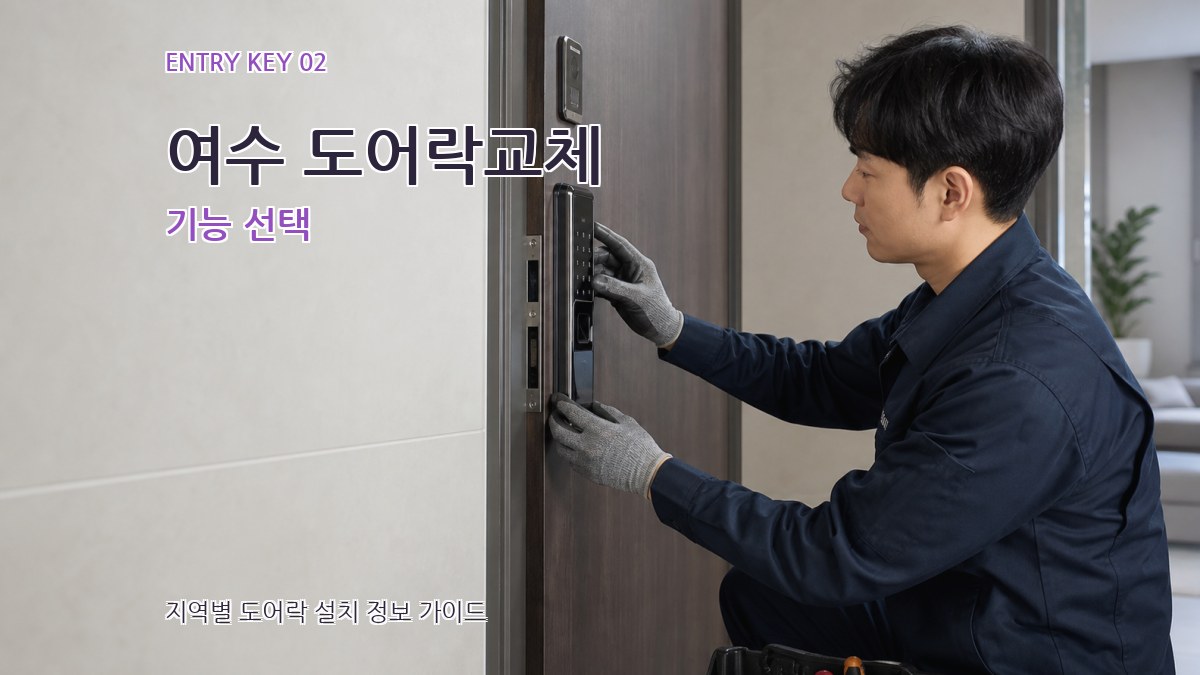 여수 도어락교체 기능 선택