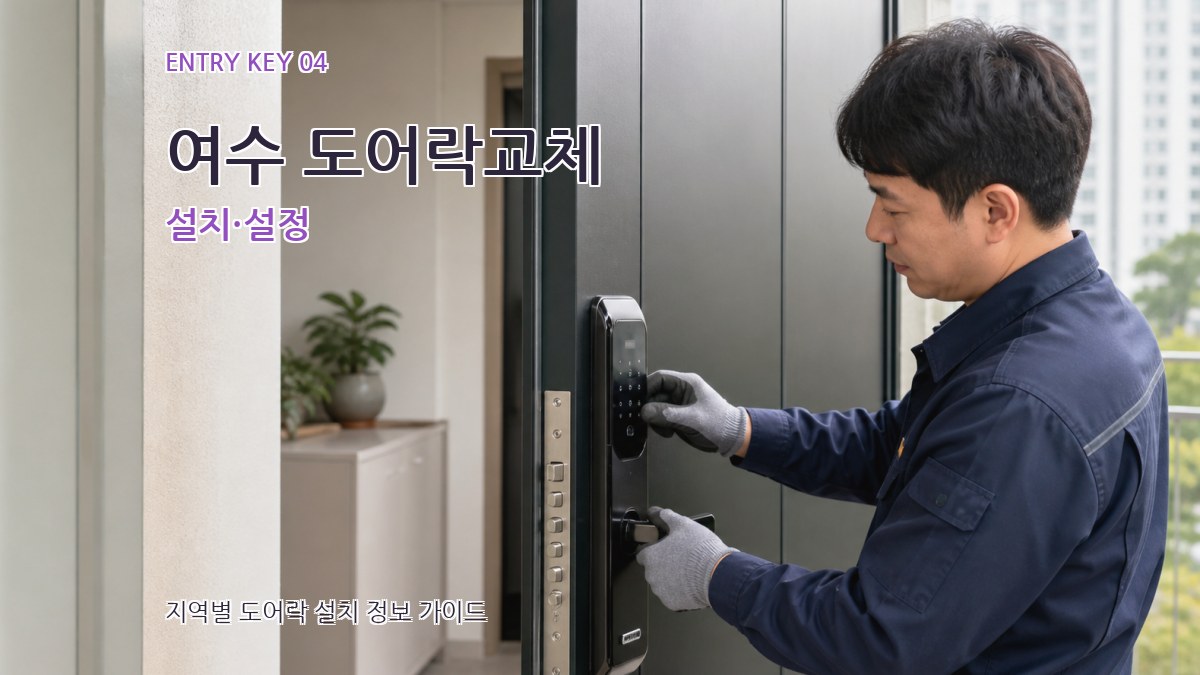 여수 도어락교체 설치·설정