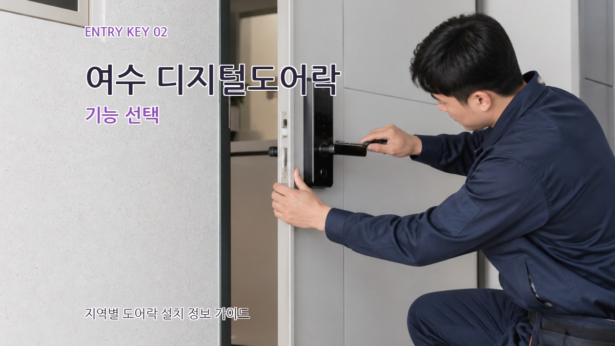 여수 디지털도어락 기능 선택