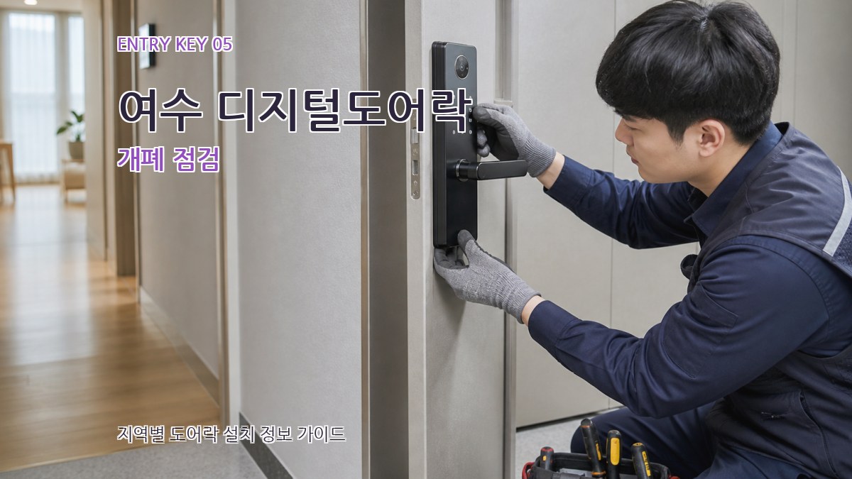 여수 디지털도어락 개폐 점검