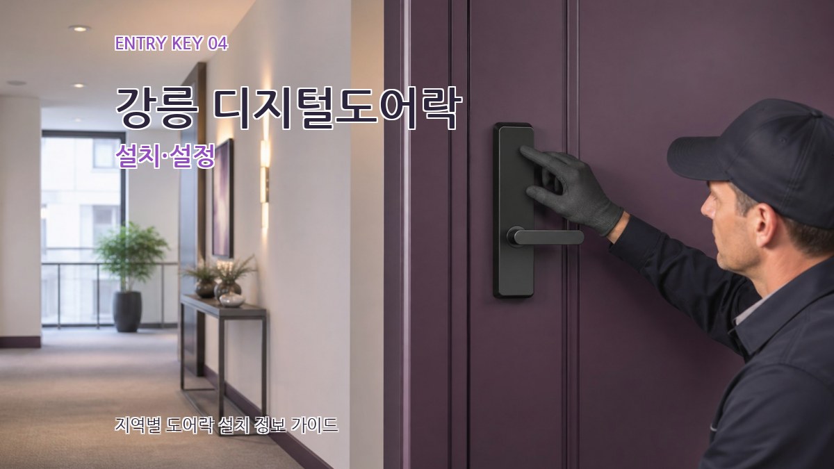 강릉 디지털도어락 설치·설정