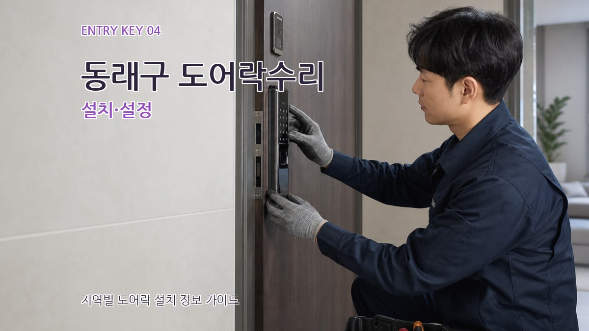 동래구 도어락수리 설치·설정