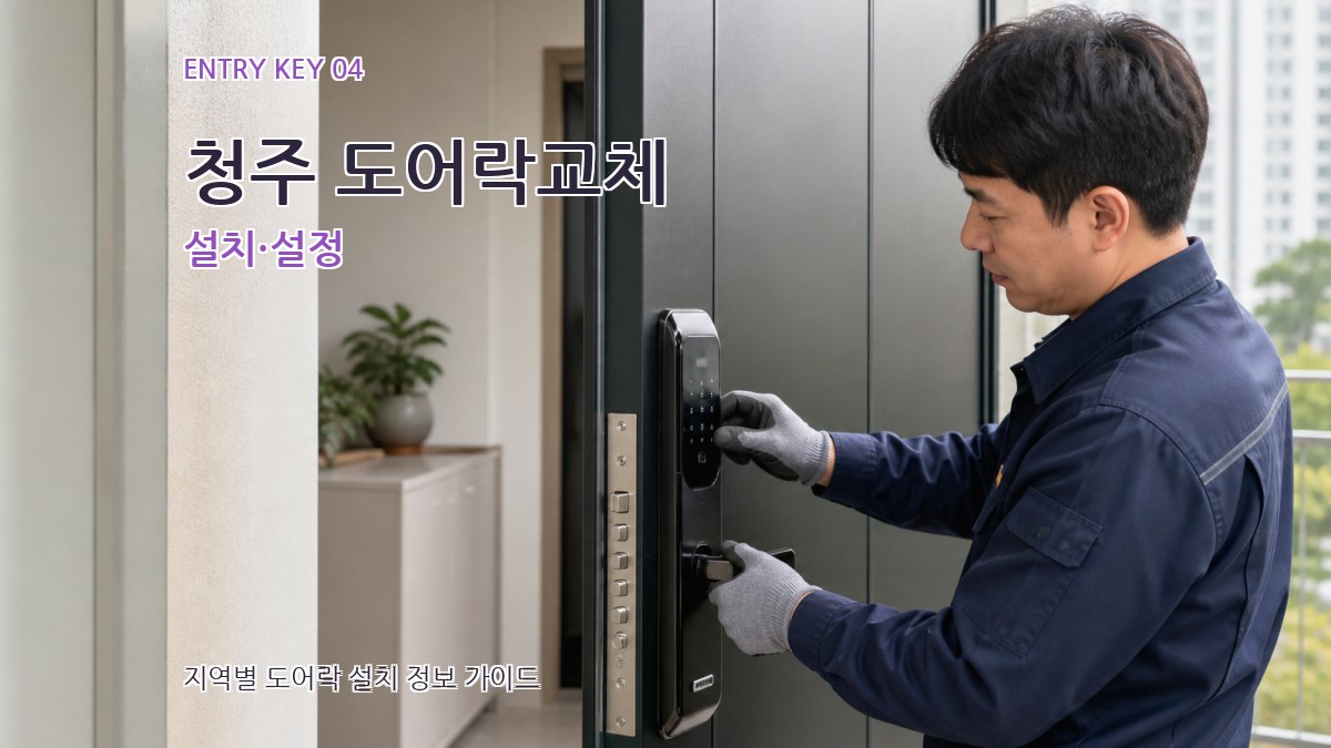 청주 도어락교체 설치·설정