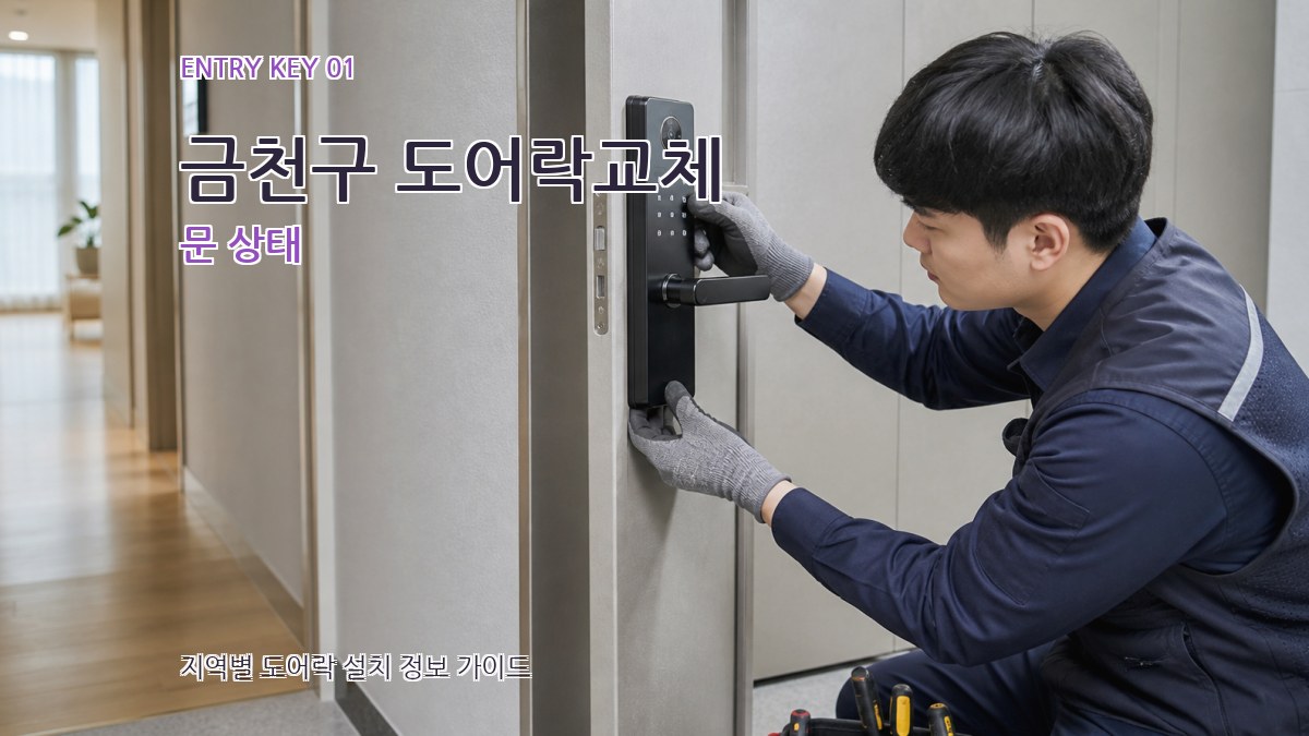 금천구 도어락교체 문 상태