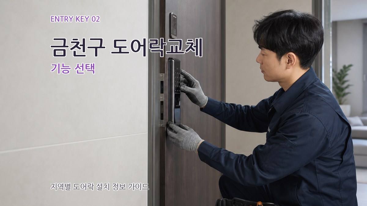 금천구 도어락교체 기능 선택