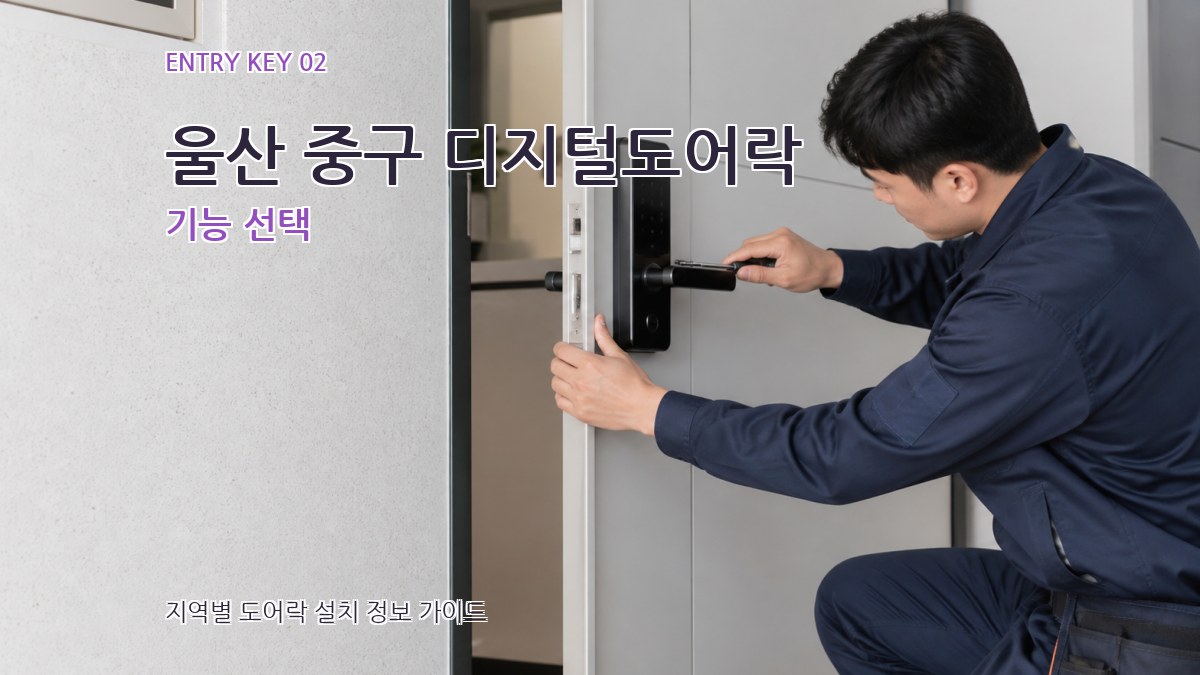 울산 중구 디지털도어락 기능 선택