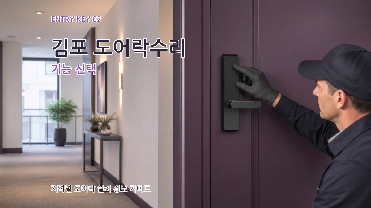 김포 도어락수리 기능 선택