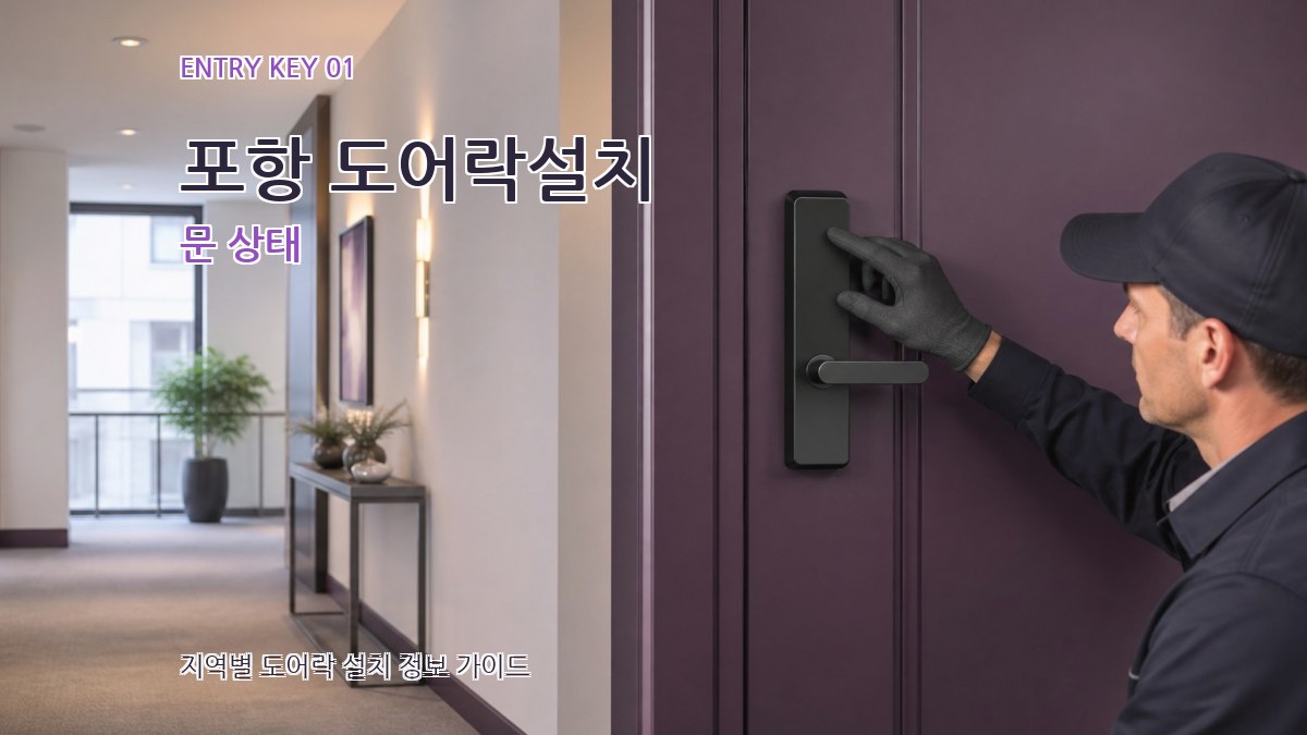 포항 도어락설치
