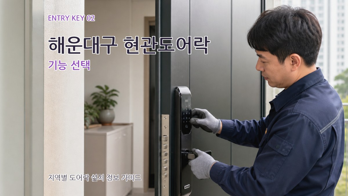 해운대구 현관도어락 기능 선택
