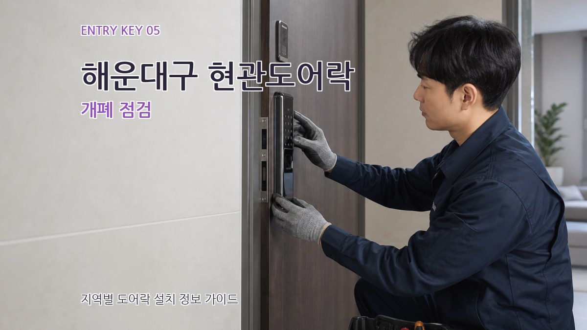 해운대구 현관도어락 개폐 점검