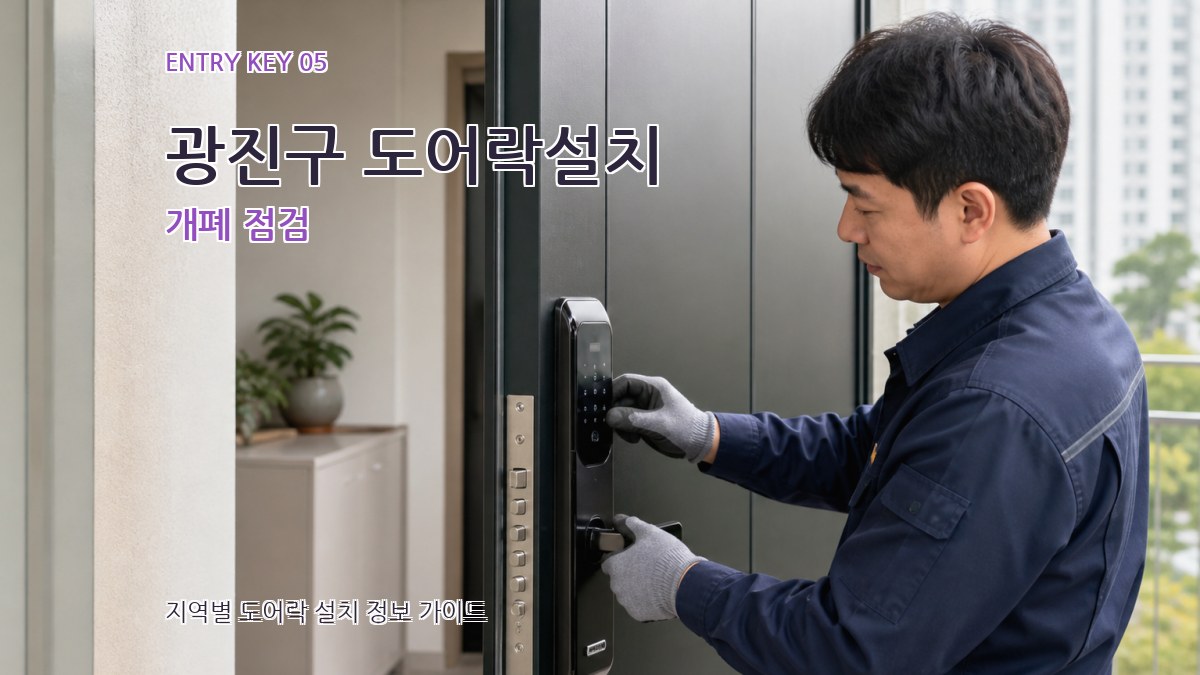 광진구 도어락설치 개폐 점검