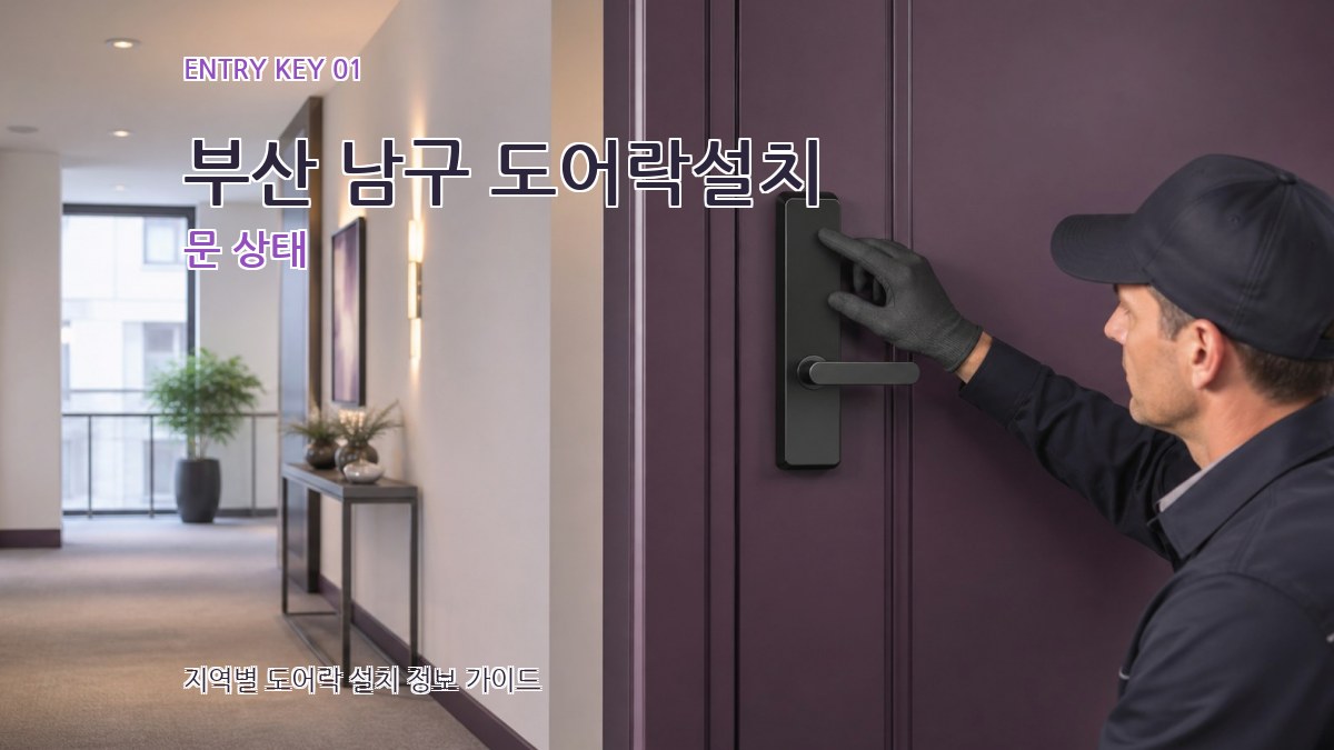 부산 남구 도어락설치