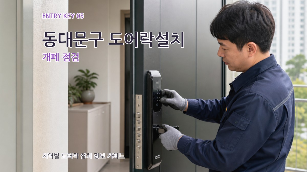 동대문구 도어락설치 개폐 점검