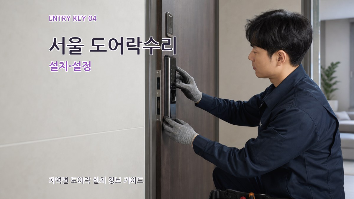 서울 도어락수리 설치·설정