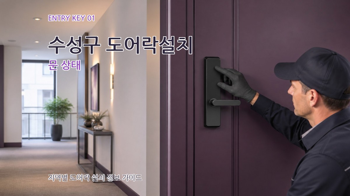 수성구 도어락설치