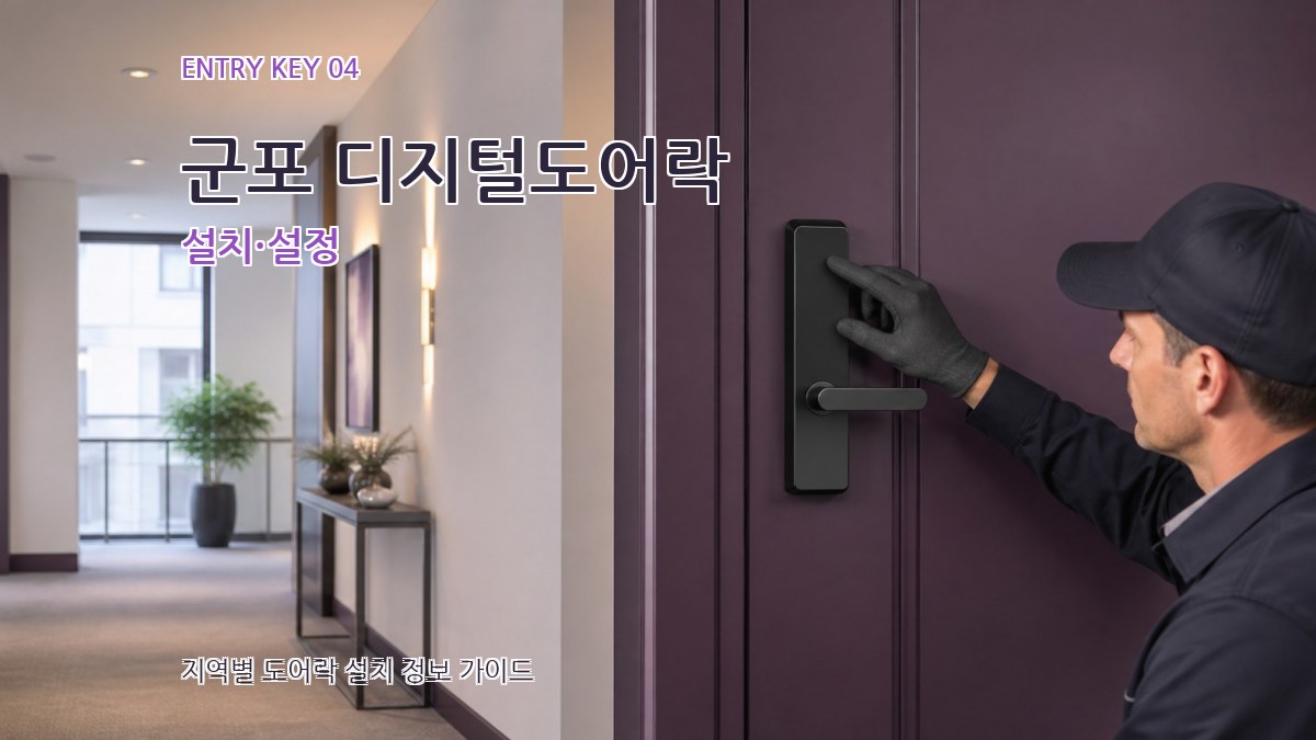 군포 디지털도어락 설치·설정