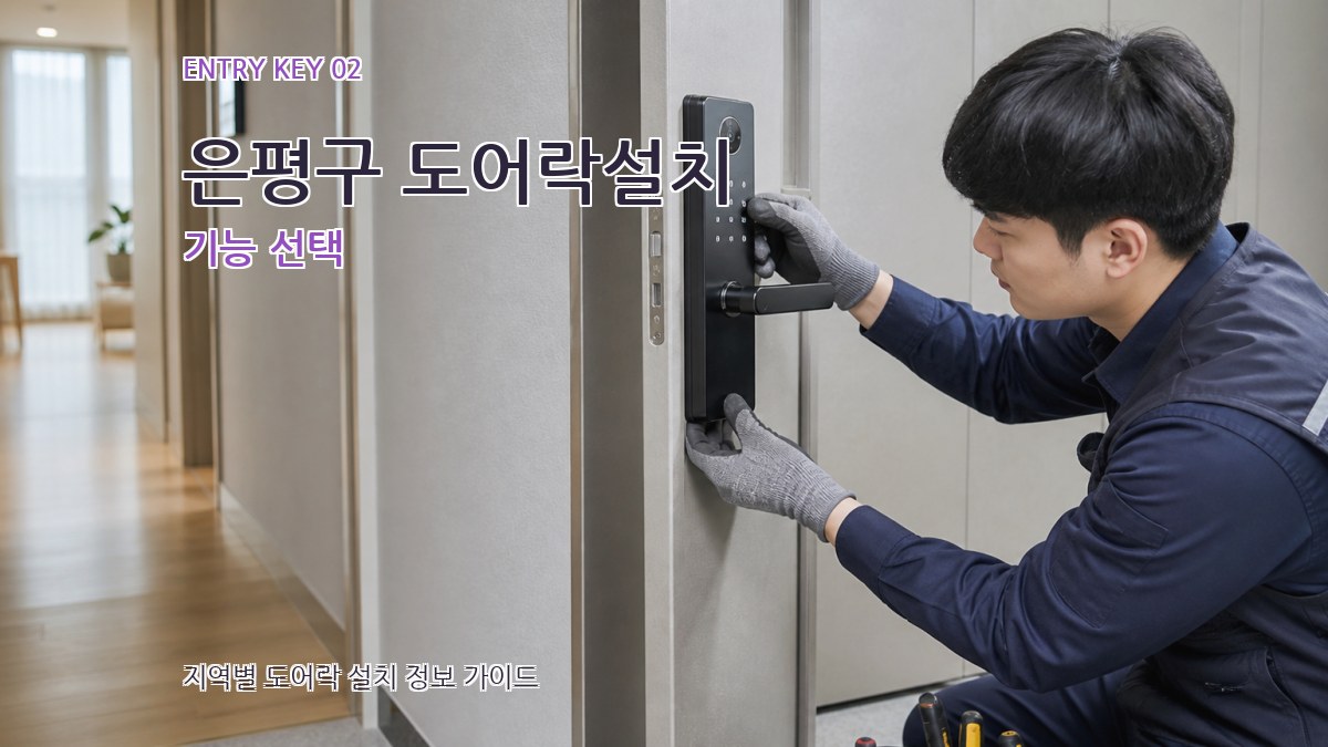 은평구 도어락설치 기능 선택