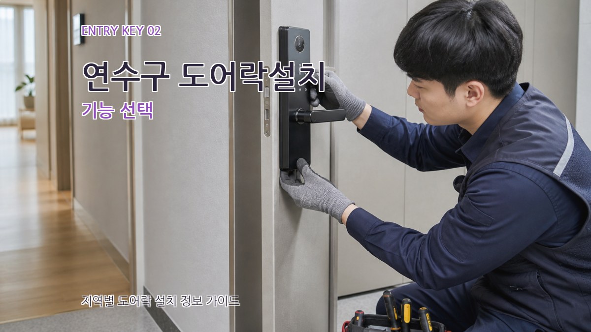 연수구 도어락설치 기능 선택