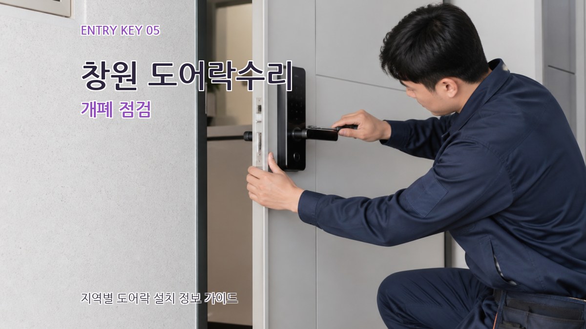 창원 도어락수리 개폐 점검