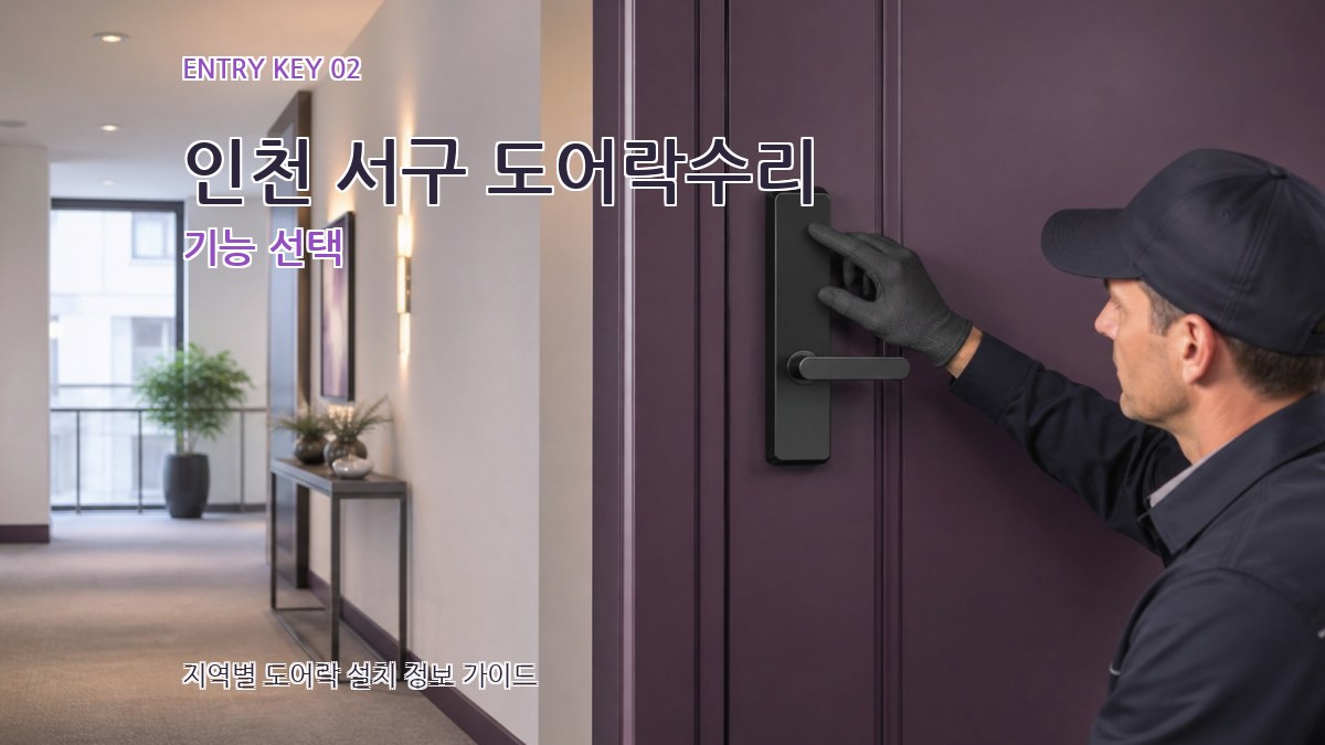 인천 서구 도어락수리 기능 선택