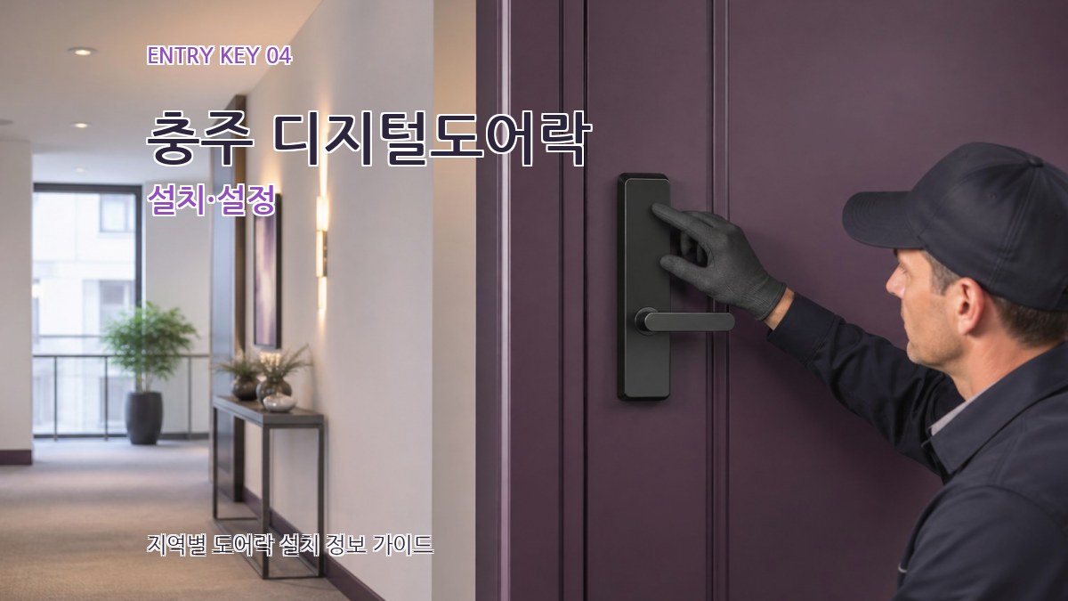충주 디지털도어락 설치·설정