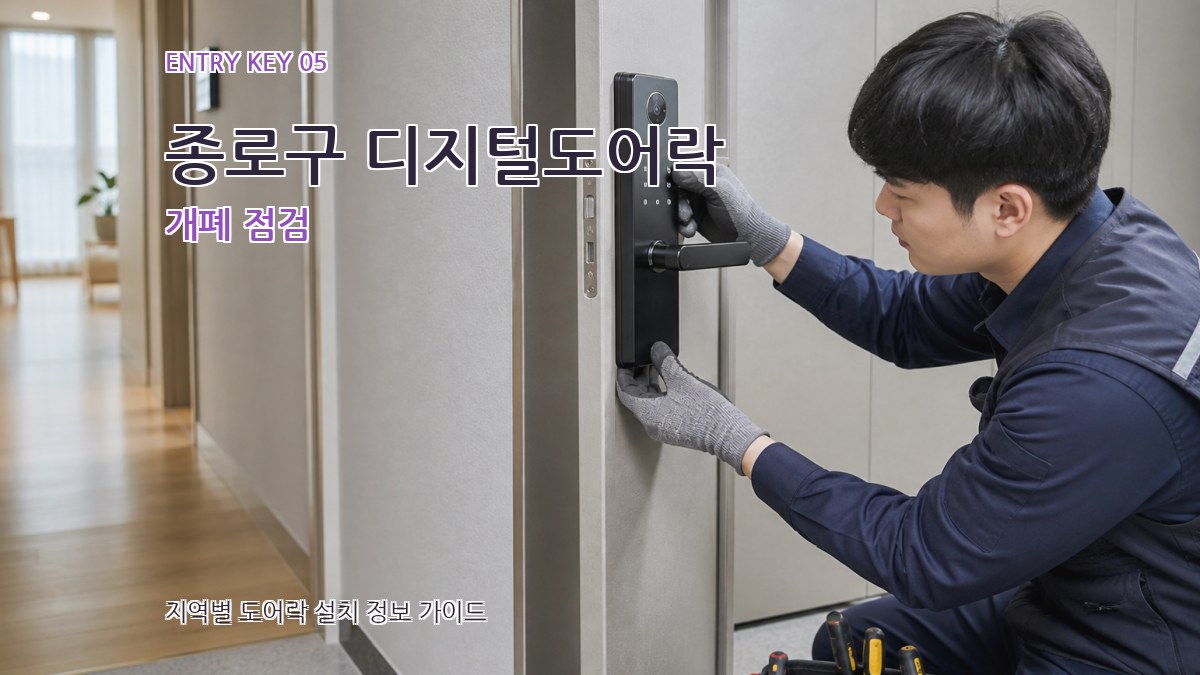 종로구 디지털도어락 개폐 점검