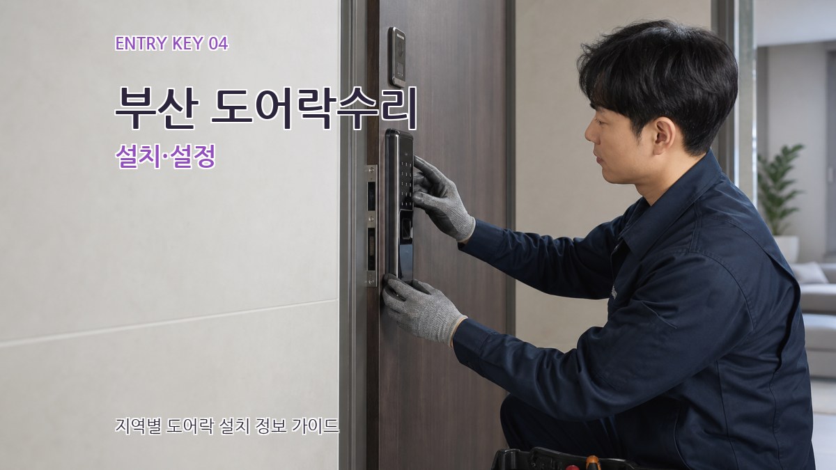 부산 도어락수리 설치·설정
