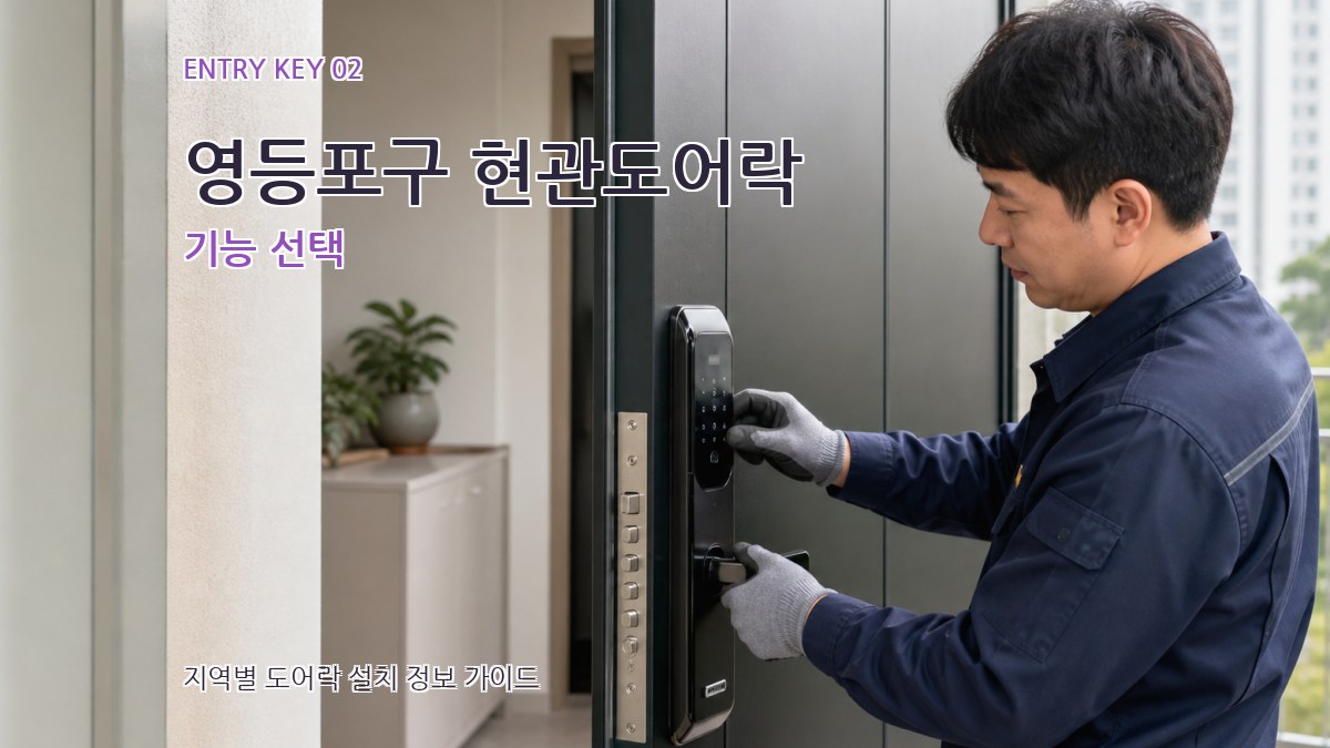 영등포구 현관도어락 기능 선택