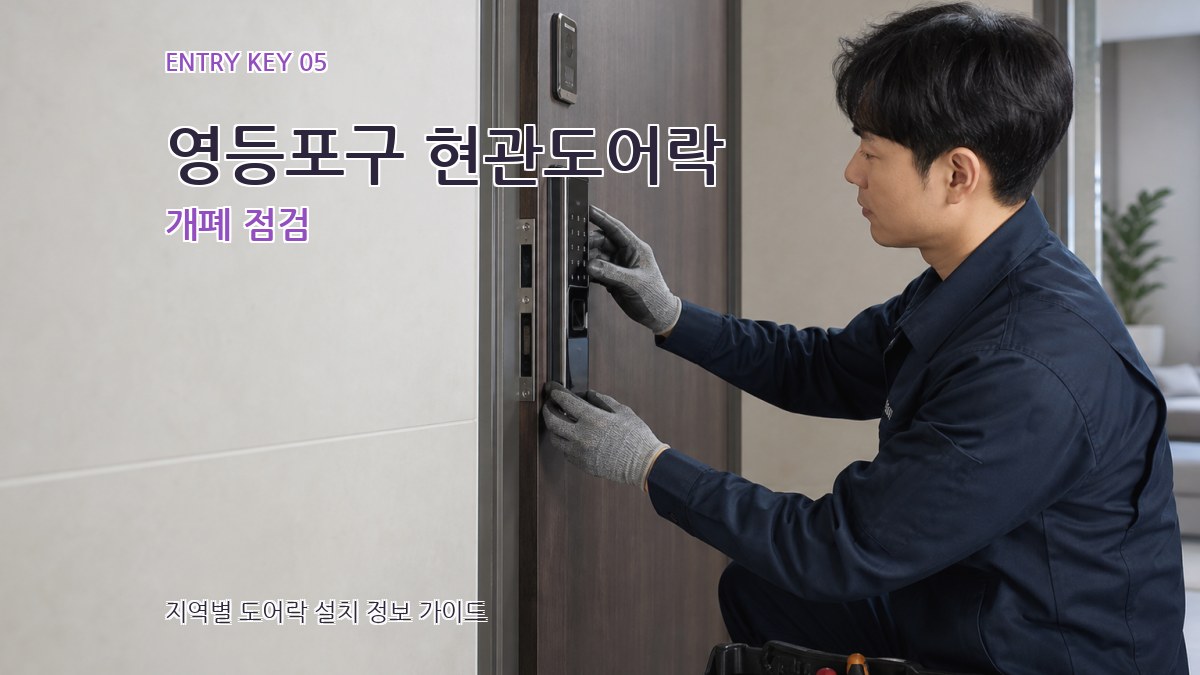 영등포구 현관도어락 개폐 점검