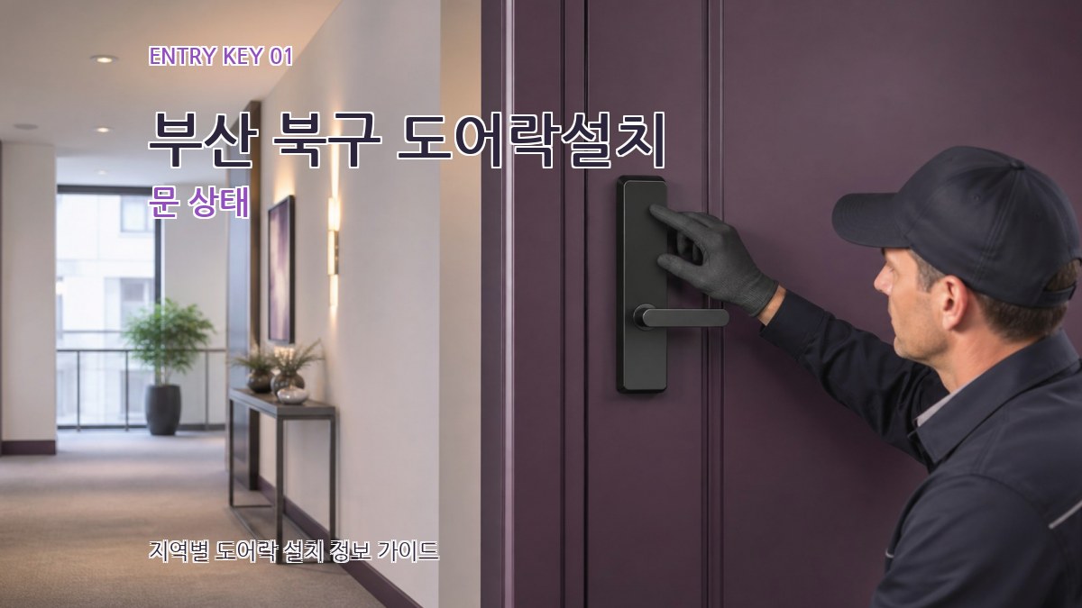부산 북구 도어락설치