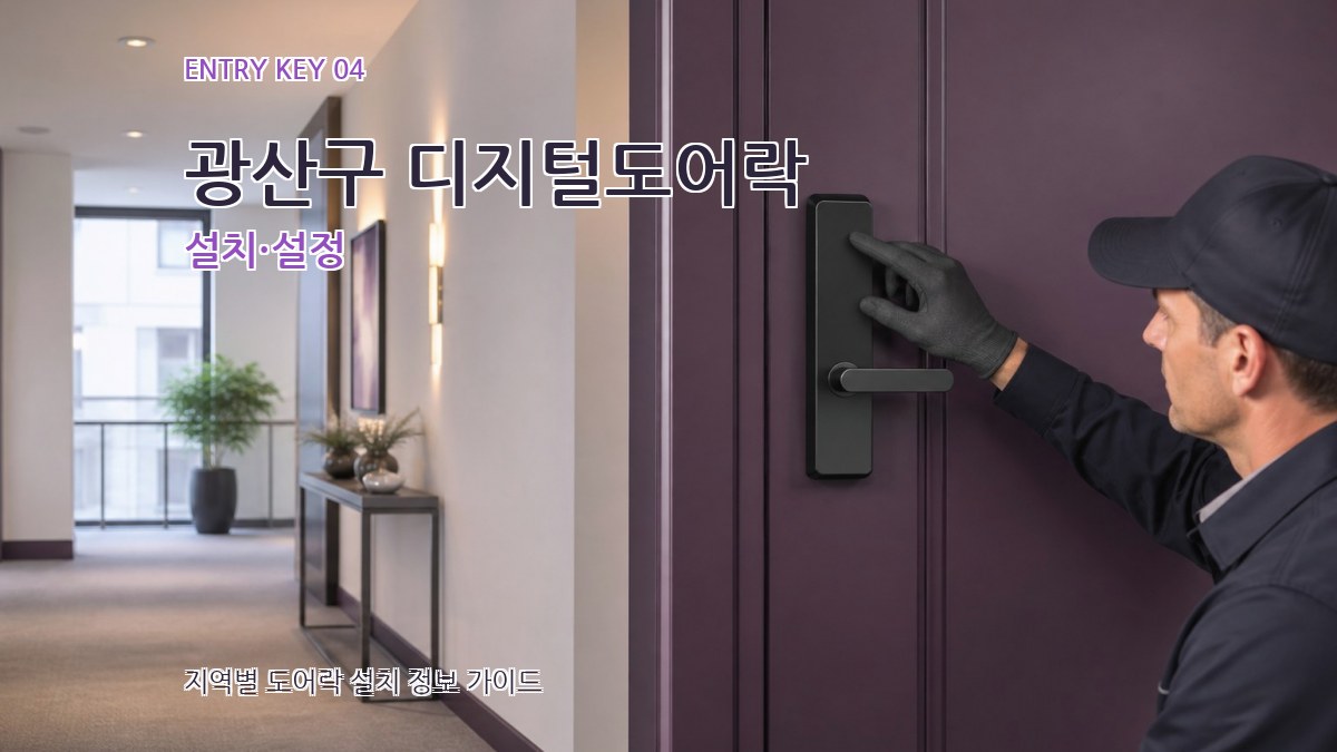 광산구 디지털도어락 설치·설정